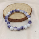 Urthn Navy Blue Glass Beads Bracelet