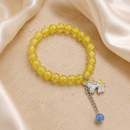 Urthn Crackle Beads And Charms Stylish Bracelets For Kids 