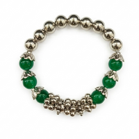 Urthn Green Beads Stylish Bracelets for Women