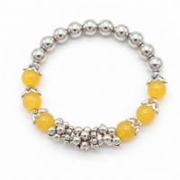 Urthn Yellow Beads Stylish Bracelets for Women