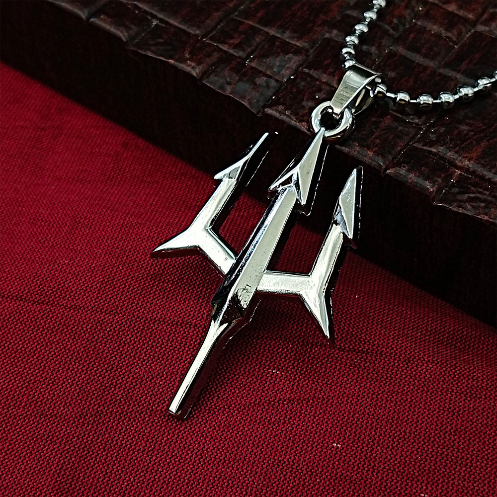 Urthn Trishul  Chain Pendant For Men