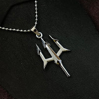 JewelMaze Trishul  Chain Pendant For Men