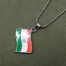 JewelMaze India Flag Chain Pendant For Men