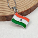 Urthn India Flag Chain Pendant For Men (Pack Of 6)