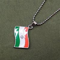 Urthn India Flag Chain Pendant For Men (Pack Of 6)