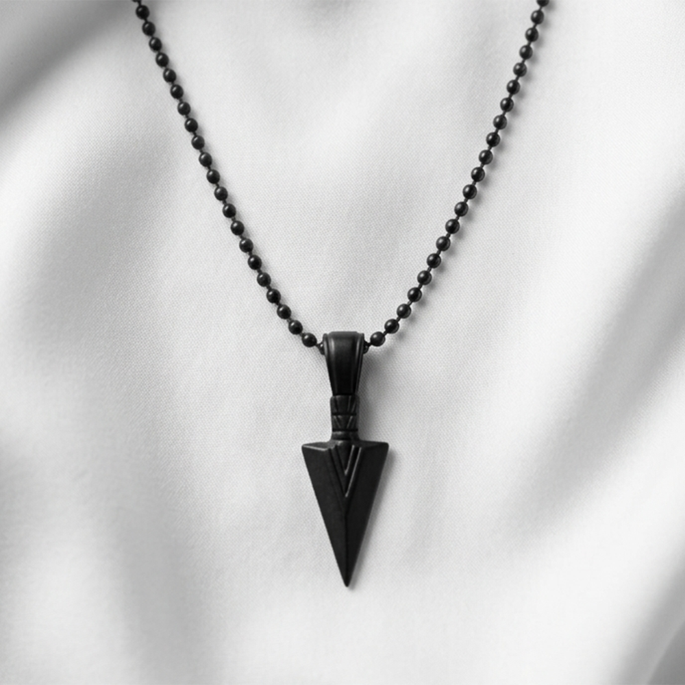 Urthn Look Pointed Spike Pendant Chain (Pack of 6)