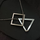 Urthn Square And Triangle Chain Pendant For Men