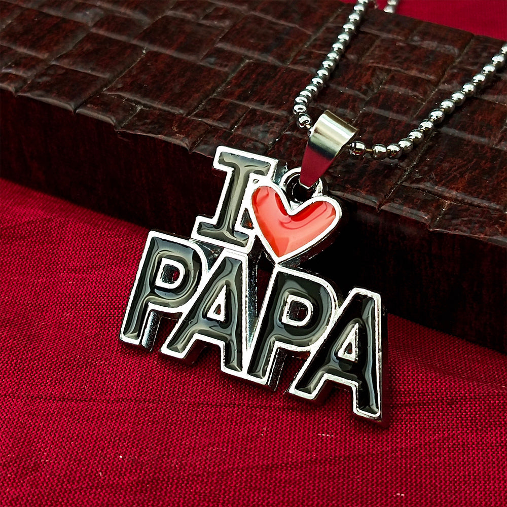 Urthn " I Love Papa " Chain Pendant For Men (Pack Of 6)