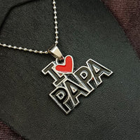 Urthn " I Love Papa " Chain Pendant For Men