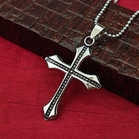 JewelMaze Cross Necklace for Men