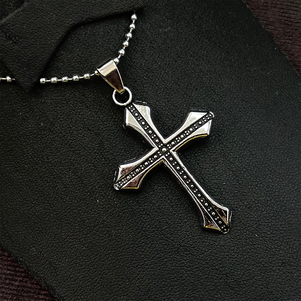 JewelMaze Cross Necklace for Men
