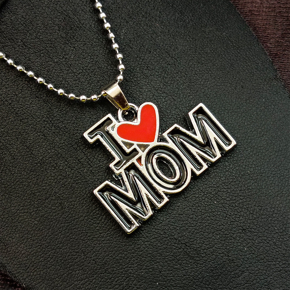 Urthn " I Love Mom " Chain Pendant