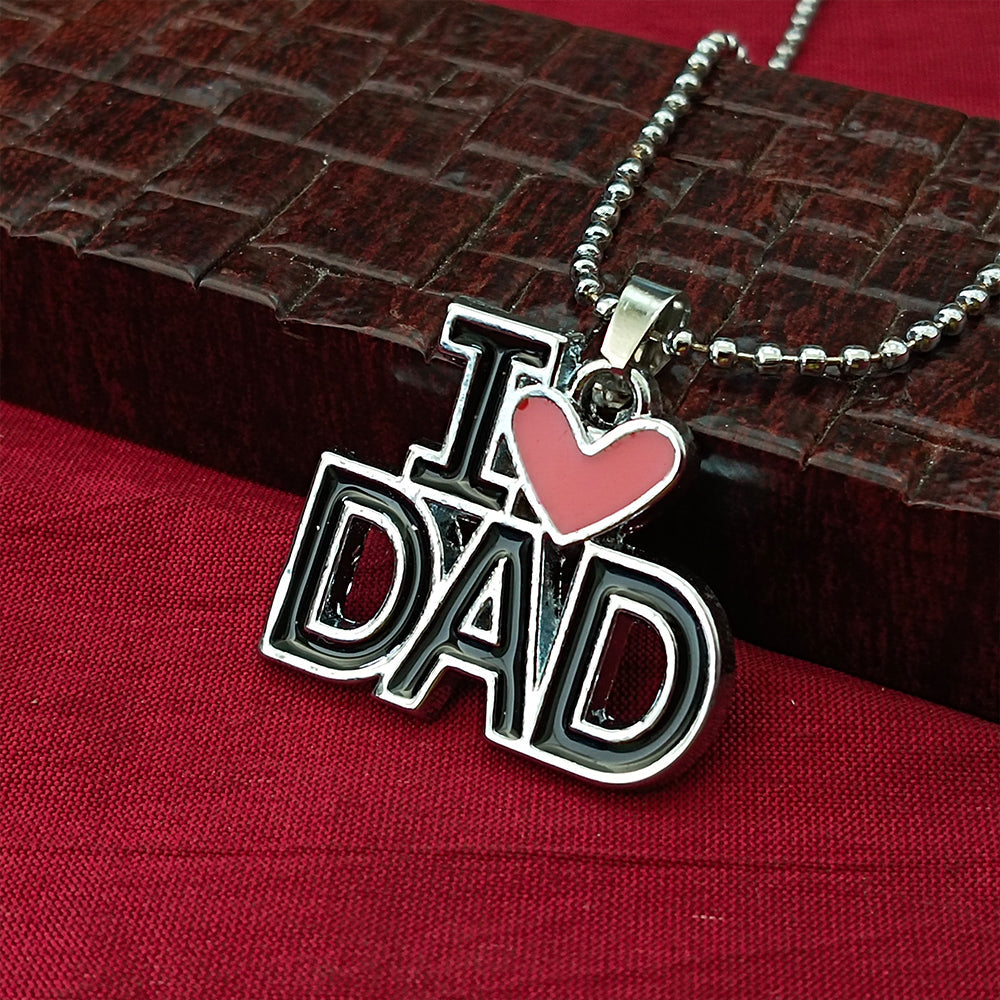 JewelMaze " I Love Dad" Chain Pendant