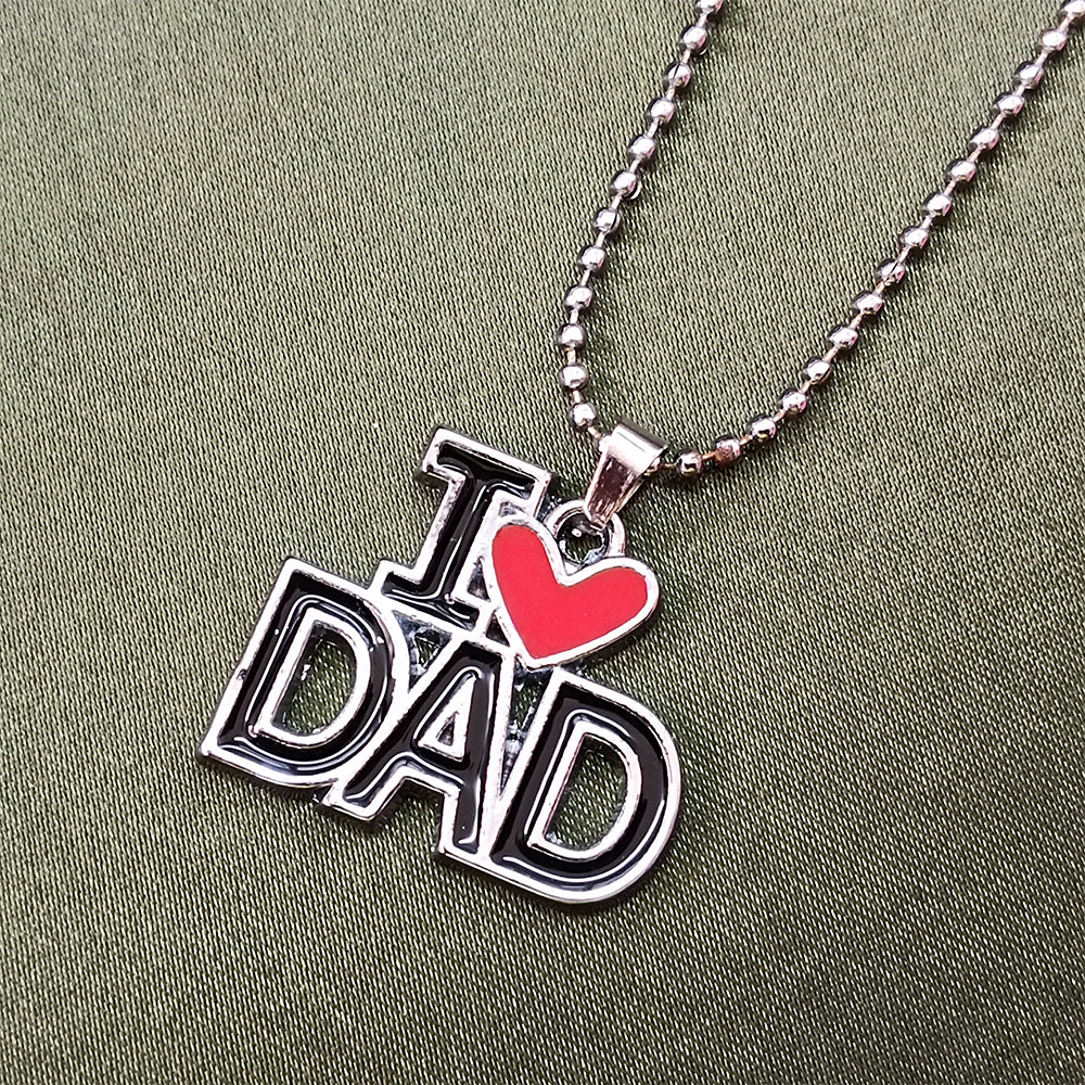 Urthn " I Love Dad" Chain Pendant