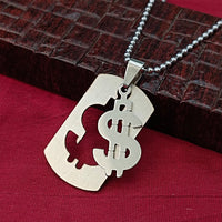 Urthn Dollar Symbol Chain Pendant For Men