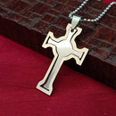 JewelMaze Cross Necklace for Men Women