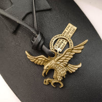 JewelMaze Eagle Thread Pendent For Men