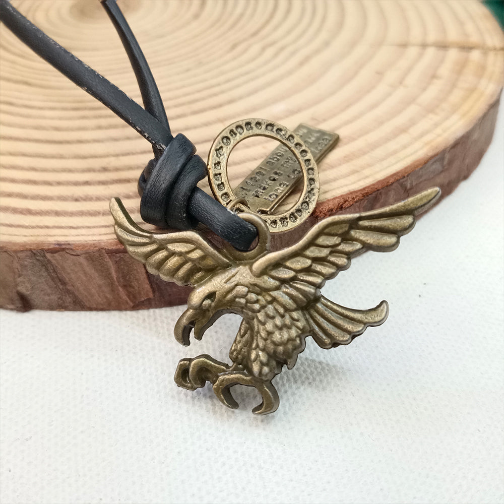 JewelMaze Eagle Thread Pendent For Men