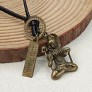 Urthn Shiva Mahadev Thread Pendent For Men (Pack Of 6)