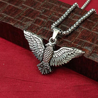 JewelMaze Winged Eagle Chain Pendant For Men and Women