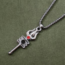 JewelMaze Shiva Trishul  Chain Pendant Pendant