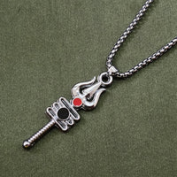 Urthn Shiva Trishul  Chain Pendant Pendant