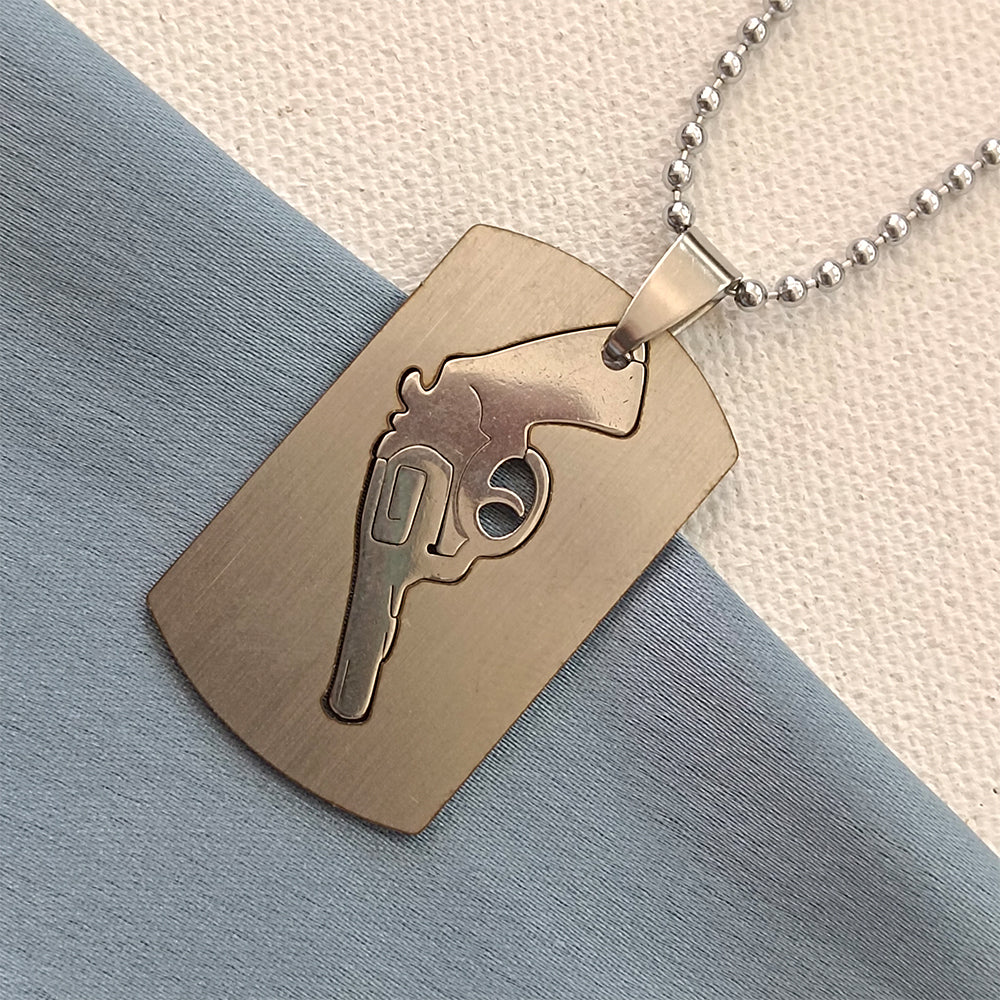 Urthn Gun Dog Chain Pendant For Men (Pack Of 6)