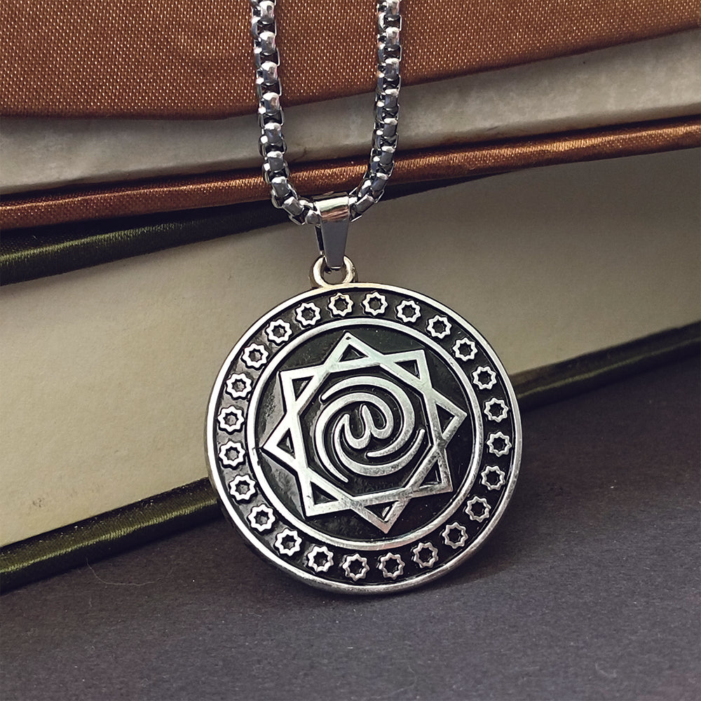 Urthn Unique eight-pointed Seljuk star symbol Chain Pendant (Pack Of 6)