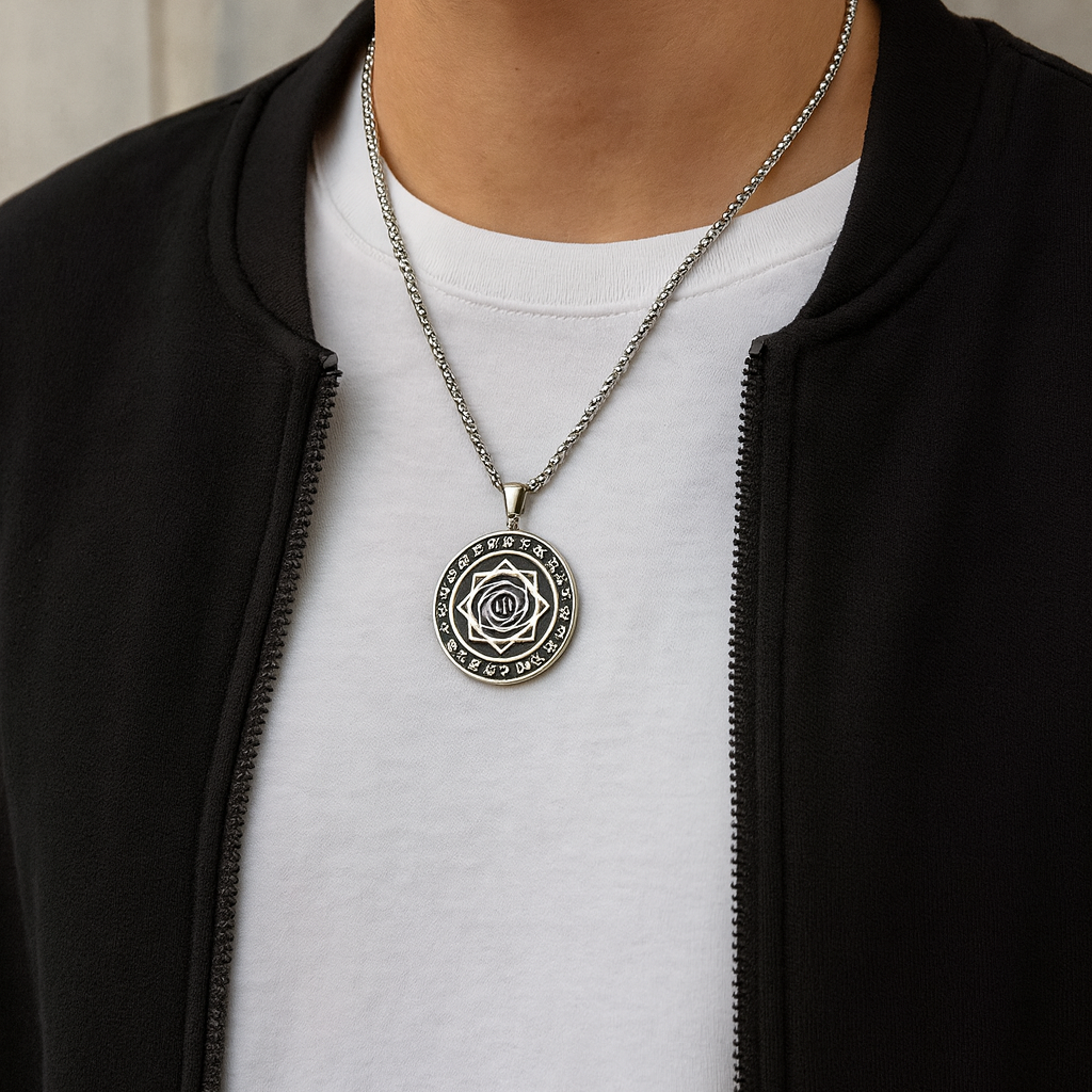 Urthn Unique eight-pointed Seljuk star symbol Chain Pendant (Pack Of 6)