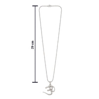 Urthn Spiritual Om Symbol Pendant Chain for Men (Pack Of 6)