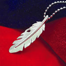 Urthn Stylish Feather chain pendent for men (Pack Of 6)