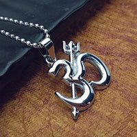 Urthn Om Trishul Pendant Chain for Men Spiritual Jewellery (Pack Of 6)