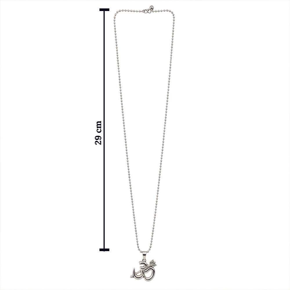 Urthn Om Trishul Pendant Chain for Men Spiritual Jewellery (Pack Of 6)