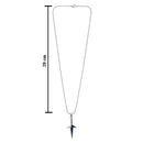 Urthn Trendy Silver Tone Arrow Pendant Chain (Pack Of 6)