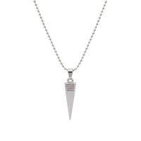 Urthn Stainless Steel Look Pointed Spike Pendant Chain (Pack Of 6)