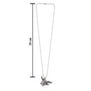 Urthn Flying Eagle Silver Finish Pendant Chain for Men (Pack Of 6)