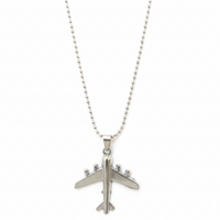 Urthn Stylish Airplane Mens Necklace (Pack Of 6)