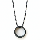 Urthn  fusion Ring Silver Plated Mens Necklace (Pack Of 6)