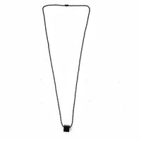 Urthn Stylish Black Cube pendent Nekclace for Mens(Pack of 6)