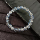 Urthn Crystal Crackle Glass Beads Stretch Bracelet