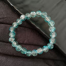 Urthn Crystal Crackle Glass Beads Stretch Bracelet