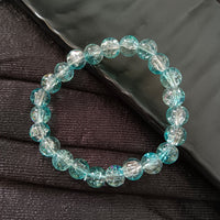 Urthn Crystal Crackle Glass Beads Stretch Bracelet