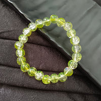 Urthn Crystal Crackle Glass Beads Stretch Bracelet