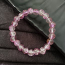 Urthn Crystal Crackle Glass Beads Stretch Bracelet