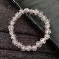 Urthn Crystal Crackle Glass Beads Stretch Bracelet