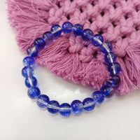 Urthn Adjustable Blue Beaded Wrist Bracelet