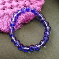 Urthn Adjustable Blue Beaded Wrist Bracelet (Pack Of 6)