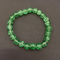 Urthn Stretchable Green Beaded Wrist Bracelet