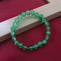 Urthn Stretchable Green Beaded Wrist Bracelet