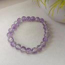 Urthn Stretchable Purple Beaded Wrist Bracelet